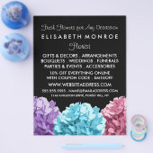 Purple, Blue & Pink Hydrangea, Floristry チラシ (シングル)