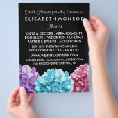 Purple, Blue & Pink Hydrangea, Floristry チラシ (手)