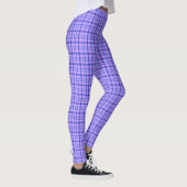 Purple Blue Plaid Classic Pattern Bright レギンス (右)