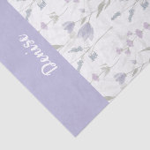 Purple Blue Watercolor Wildflower 薄葉紙 (詳細)