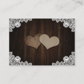 Purple Blue Wedding Hotel Accommodation Card エンクロージャーカード (裏面)