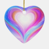 Purple+Blue+White on a Beautiful Valentine Tree セラミックオーナメント (裏面)