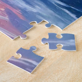 Purple Blush Sunset | Ocean Glimmer Watercolor ジグソーパズル (側面)