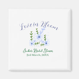 Purple boho love in Bloom bridal shower name retro マグネット