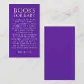Purple Books For Baby Request エンクロージャーカード (正面/裏面)