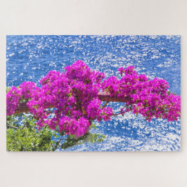 Purple Bougainvilleaイタリア，ポジターノ ジグソーパズル