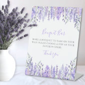 Purple Bouquet Flower Bar 台座サイン