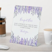 Purple Bouquet Flower Bar 台座サイン (インサイチュ)