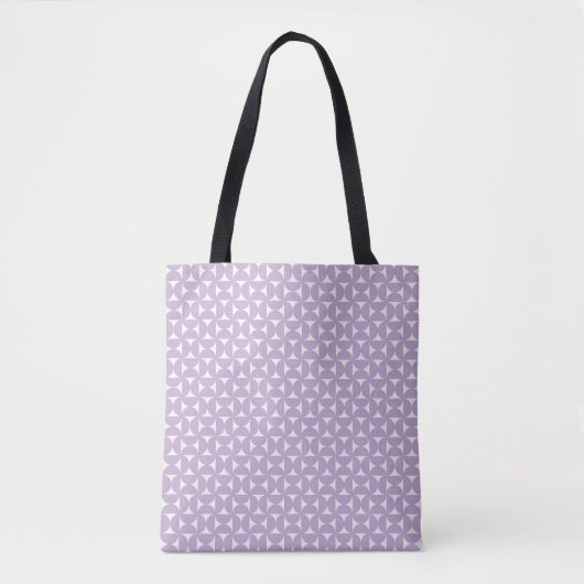 Purple Bow Pattern Tote トートバッグ (正面)