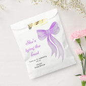 Purple Bow She's Tying the Knot Bridal Shower   フェイバーバッグ (封をした状態)