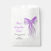 Purple Bow She's Tying the Knot Bridal Shower   フェイバーバッグ (正面)