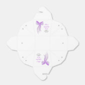 Purple Bow She's Tying the Knot Bridal Shower  フェイバーボックス (折り畳みなし)