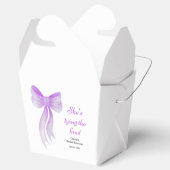 Purple Bow She's Tying the Knot Bridal Shower  フェイバーボックス (オープン)