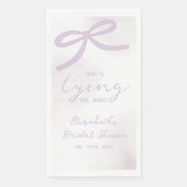 Purple Bow Watercolor Bridal Shower (正面)