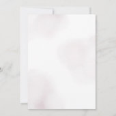 Purple Bow Watercolor Bridal Shower 招待状 (裏面)