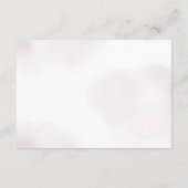 Purple Bow Watercolor Bridal Shower Advice エンクロージャーカード (裏面)