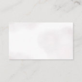 Purple Bow Watercolor Bridal Shower Recipe エンクロージャーカード (裏面)