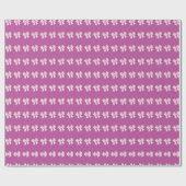 Purple Bow Wrapping Paper  ラッピングペーパー (フラット)