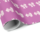Purple Bow Wrapping Paper  ラッピングペーパー (ロールコーナー)