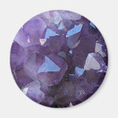 Purple Brazilian Quartzアメジスト写真 マグネット (正面)