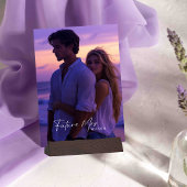 Purple Bridal Shower Cards and Gifts Tabletop Card 招待状