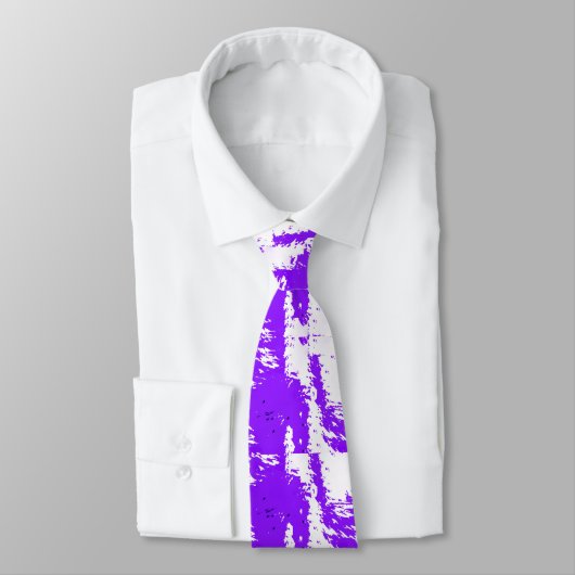 Purple Brushstroke Neck Tie for Artistic Impact ネクタイ (タイ)