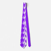 Purple Brushstroke Neck Tie for Artistic Impact ネクタイ (正面)
