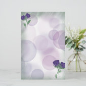 purple bubble rose 便箋 (スタンド正面)