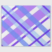 Purple Buffalo Plaid Wrapping Paper ラッピングペーパー (フラット)