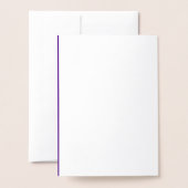 Purple Business Brand on Hanukkah Foil Card 箔カード (裏面封筒付き)