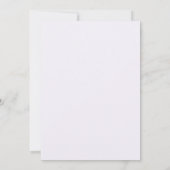 Purple Butterflies & Bows Baby Shower 招待状 (裏面)