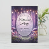 Purple Butterflies Starlit Skies Retirement Party  招待状 (スタンド正面)