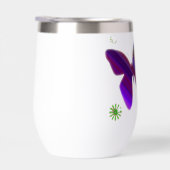 Purple Butterflies Water Bottle (右面)