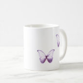 Purple Butterfly Mug コーヒーマグカップ (正面右)