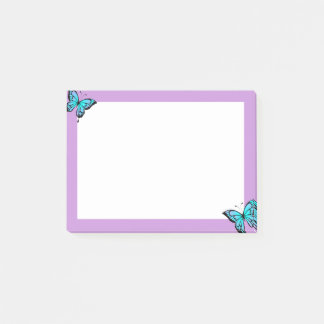 Purple &butterfly sticky notes  ポストイット