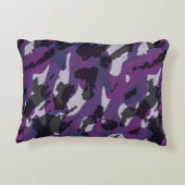 Purple Camo Abstract アクセントクッション (裏面)
