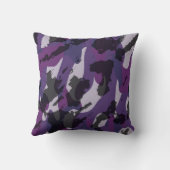 Purple Camo Abstract クッション (裏面)