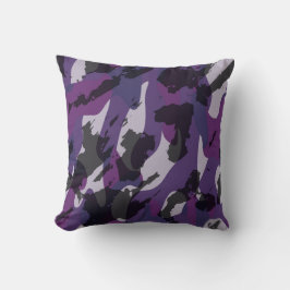 Purple Camo Abstract クッション
