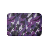 Purple Camo Abstract バスマット (正面)