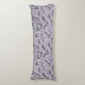 Purple Camo abstract ボディピロー (正面縦)