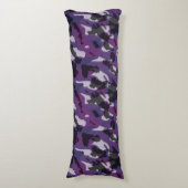 Purple Camo Abstract ボディピロー (正面縦)