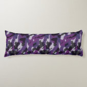 Purple Camo Abstract ボディピロー (正面)