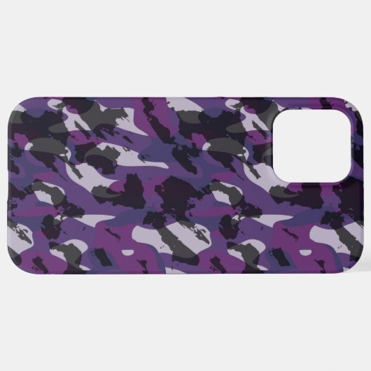 Purple Camo Abstract iPhoneケース (裏面横)