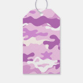 Purple Camouflage Pattern ギフトタグ (裏面)