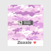 Purple Camouflage Pattern シール (シート)