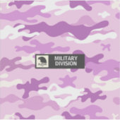 Purple Camouflage Pattern シール (正面)