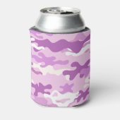 Purple Camouflage Pattern Beverage Insulator 缶クーラー (缶裏面)