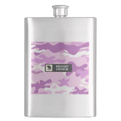 Purple Camouflage Pattern Military フラスク (正面)