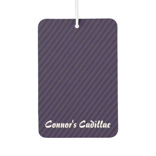 Purple Carbon Fiber Style カーエアーフレッシュナー (正面)