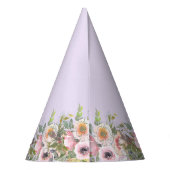 Purple Castle Fairytale Birthday Theme with Fairy  パーティーハット (裏面)